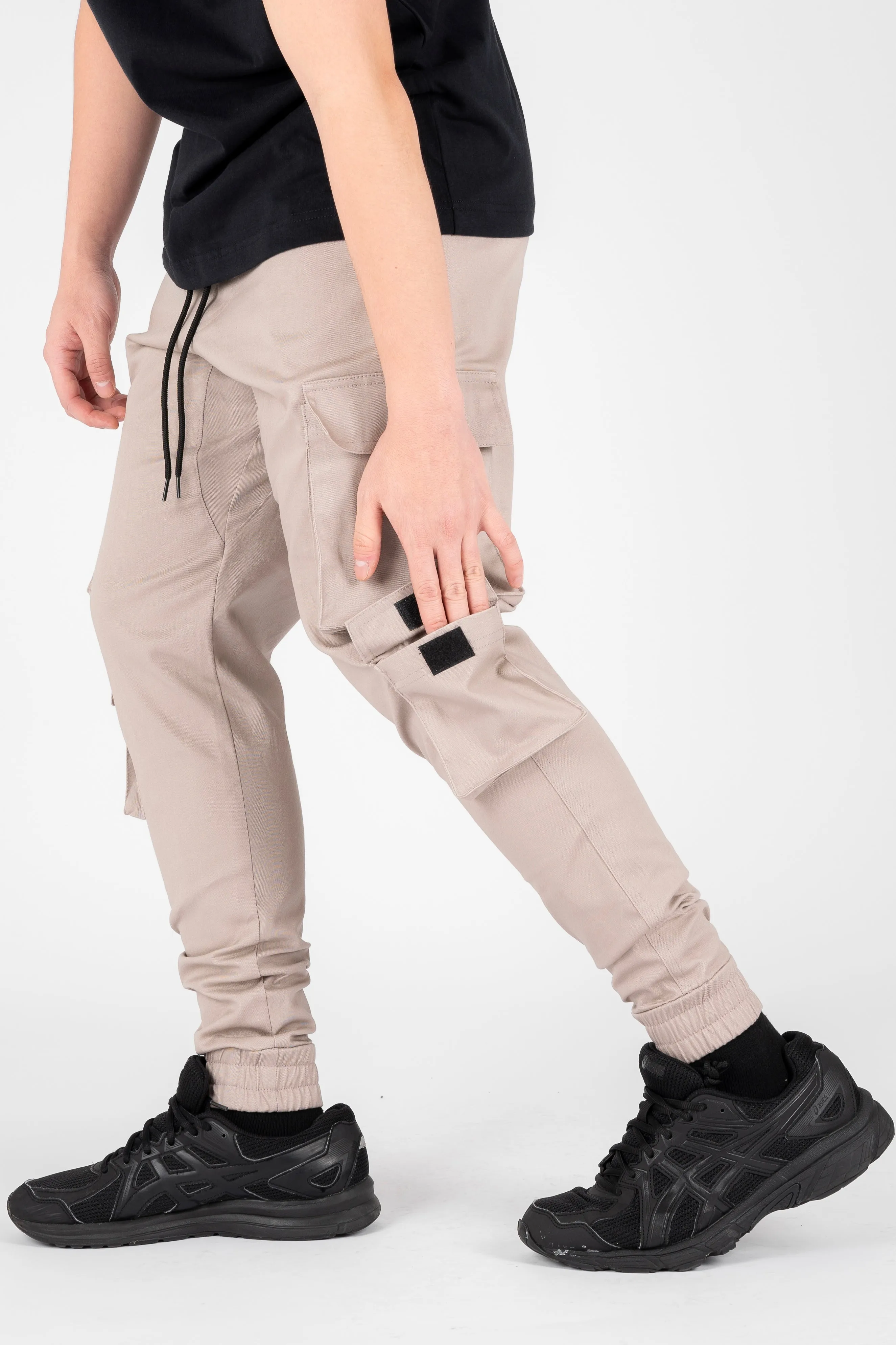 6 POCKETS CARGO PANTS - STONE