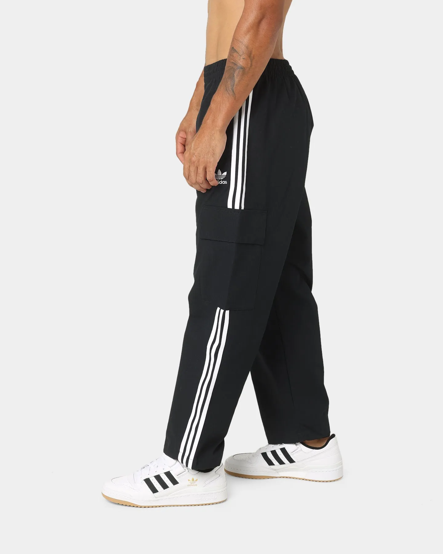 Adidas 3 Stripes Cargo Pants Black