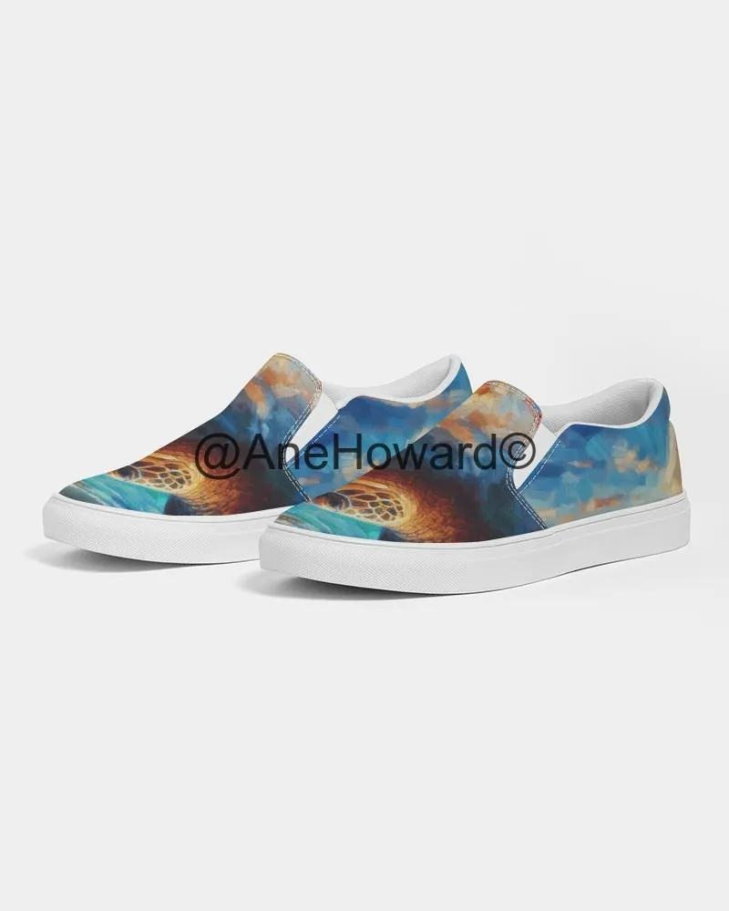 Aloha Sea Turtle Women's Slip-On Canvas Shoe