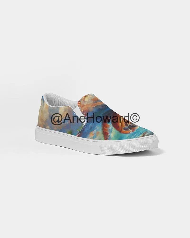 Aloha Sea Turtle Women's Slip-On Canvas Shoe