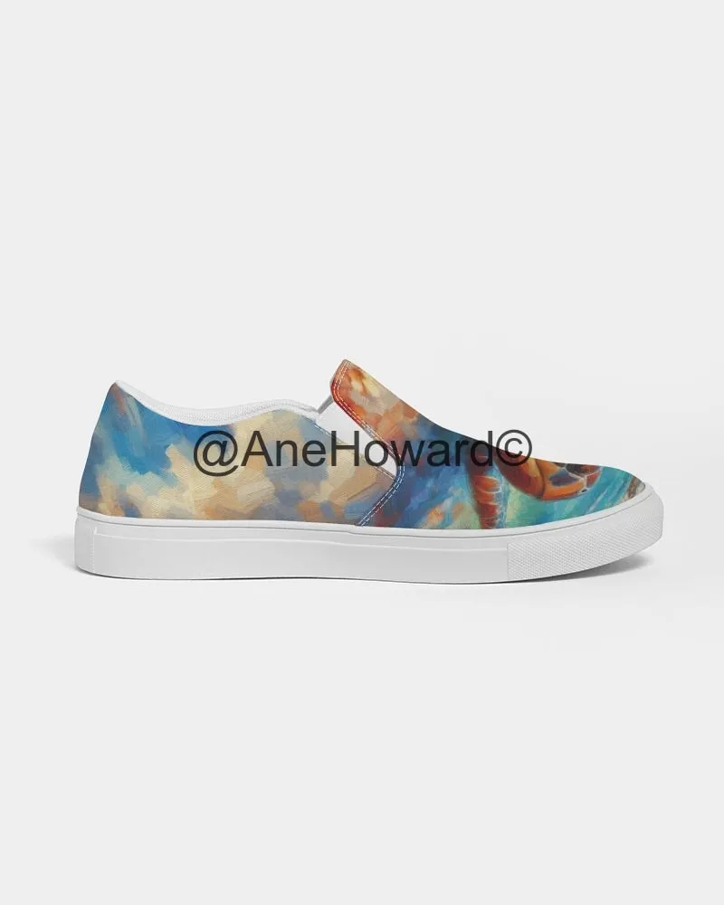 Aloha Sea Turtle Women's Slip-On Canvas Shoe