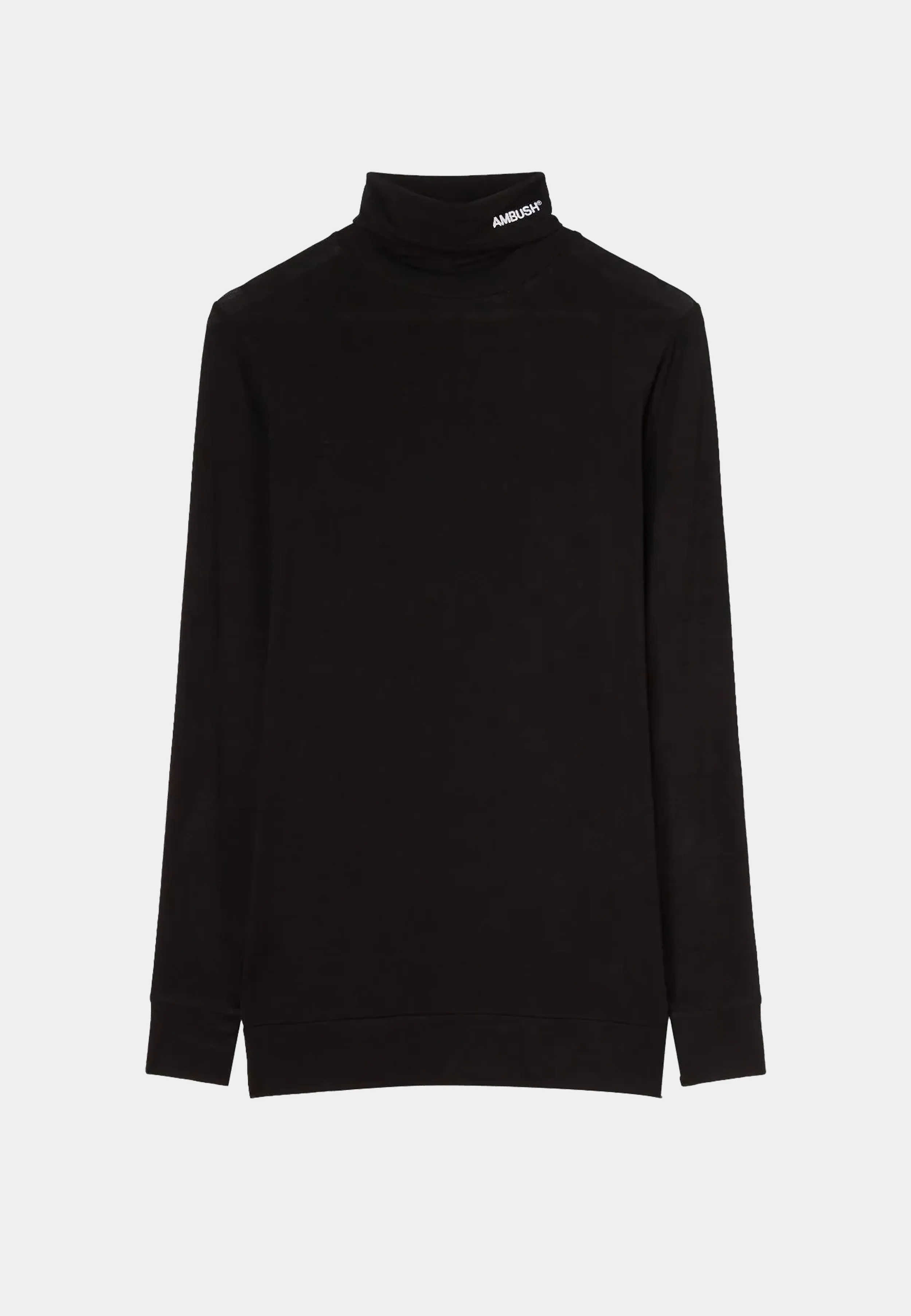 AMBUSH Fitted Turtleneck Longsleeve Blanc De Blanc - Black