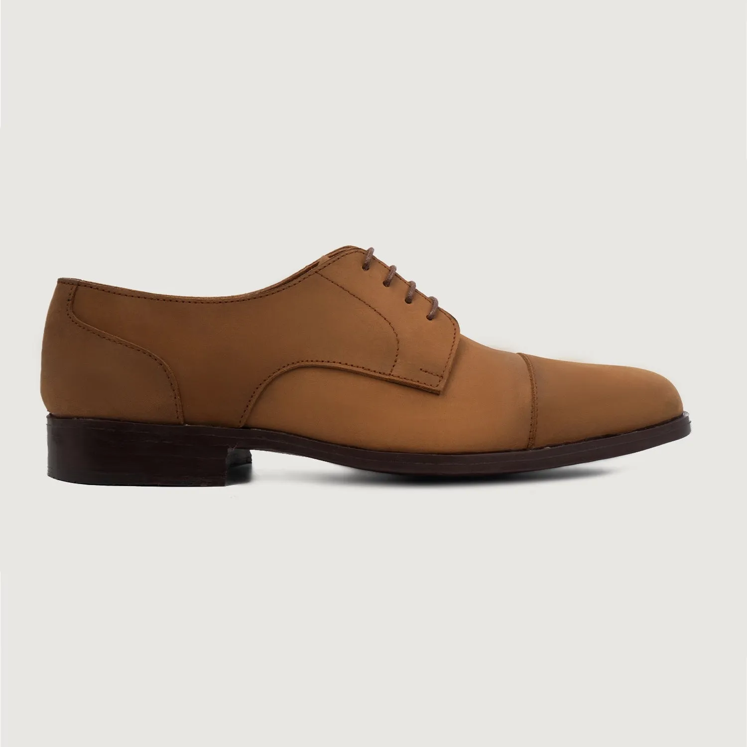 Attorney Derby Brown Nubuck Leather Shoes