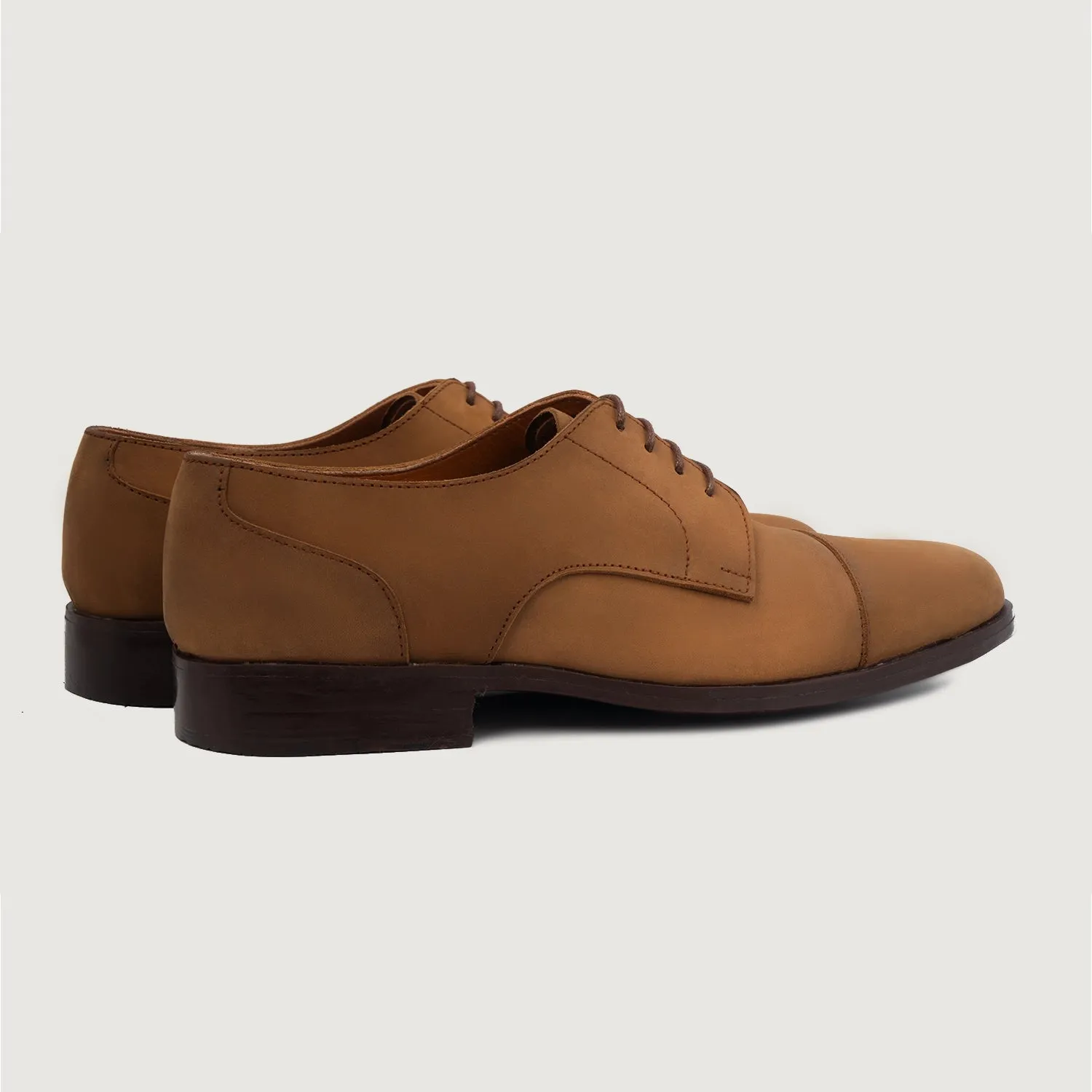 Attorney Derby Brown Nubuck Leather Shoes