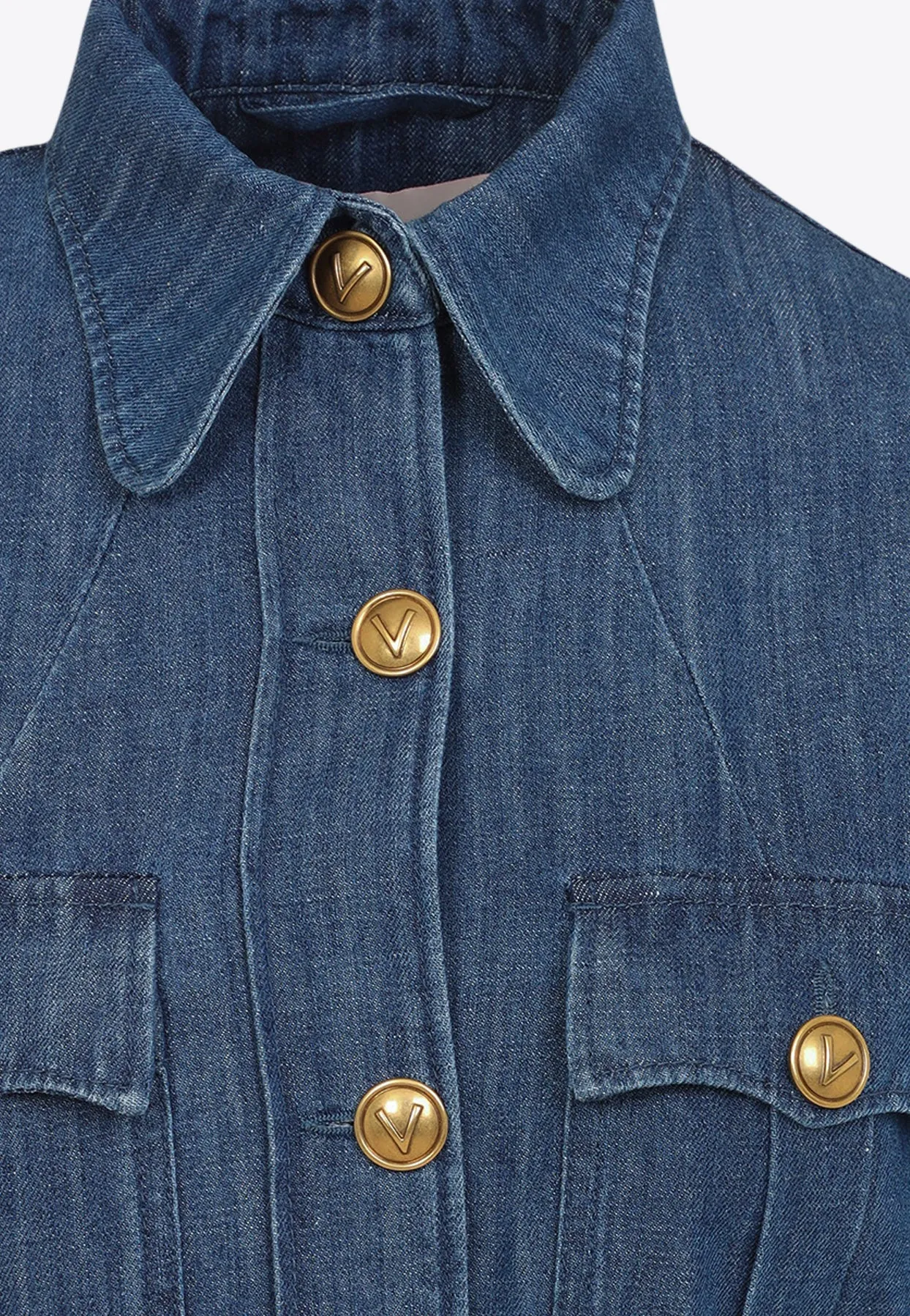 Belted Denim Jacket