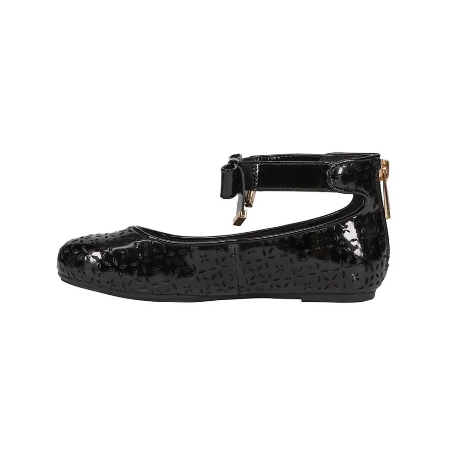 Big Girls Kenyah Garcia Signature Logo Charm Ballet Flats