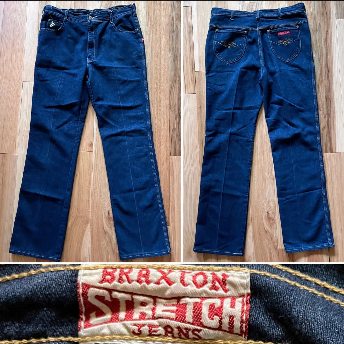 Blue Jeans Vintage Braxton Stretch Size 32L