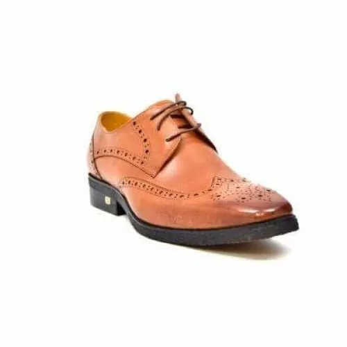 British Walkers Charles Men's Cognac Leather Wing Tips