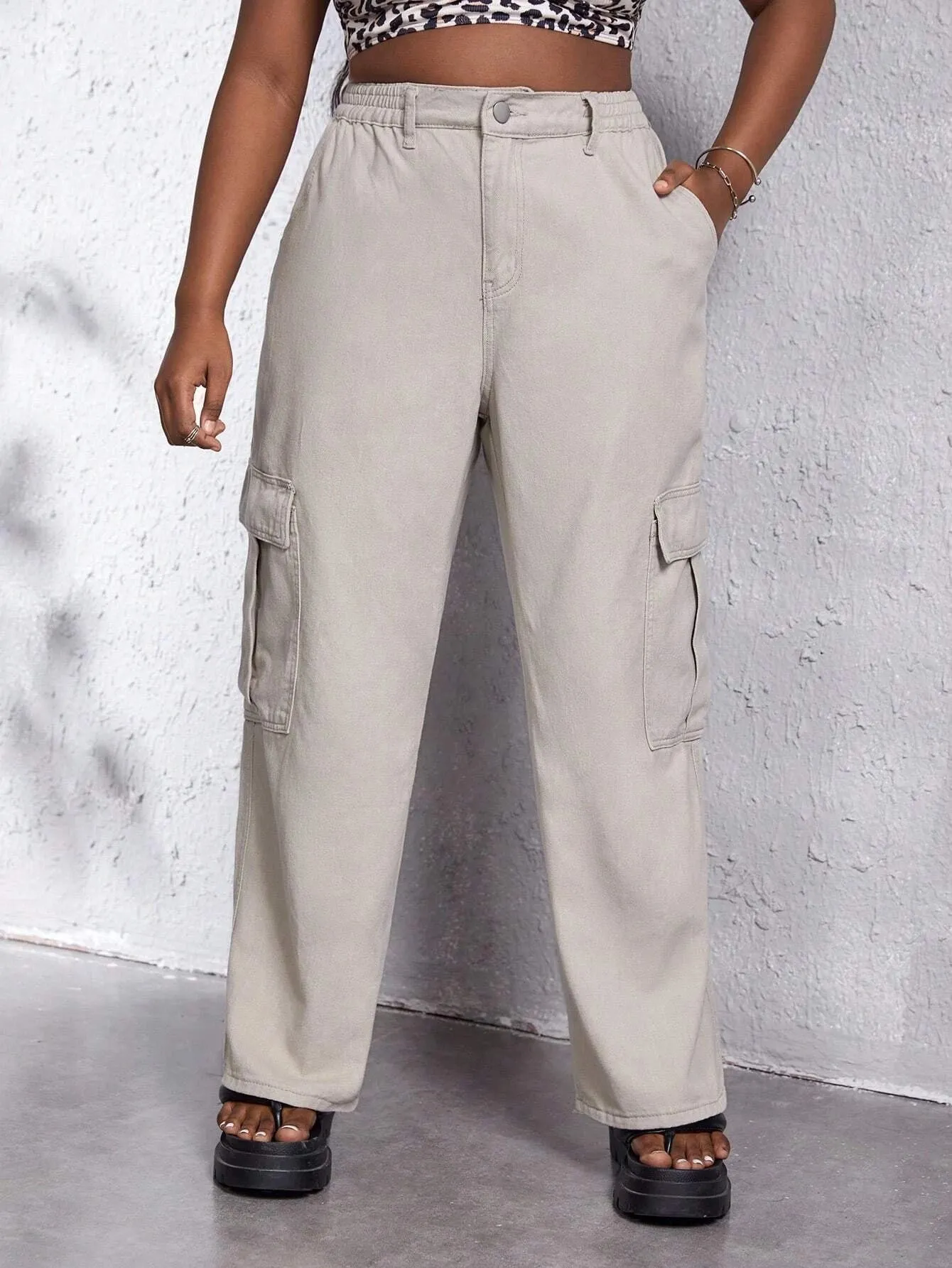 Cargo Flap Side Pocket Pants