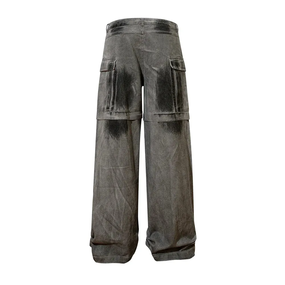 'Carrus' Industrial Multi-Pocket Wide Leg Cargo Jeans