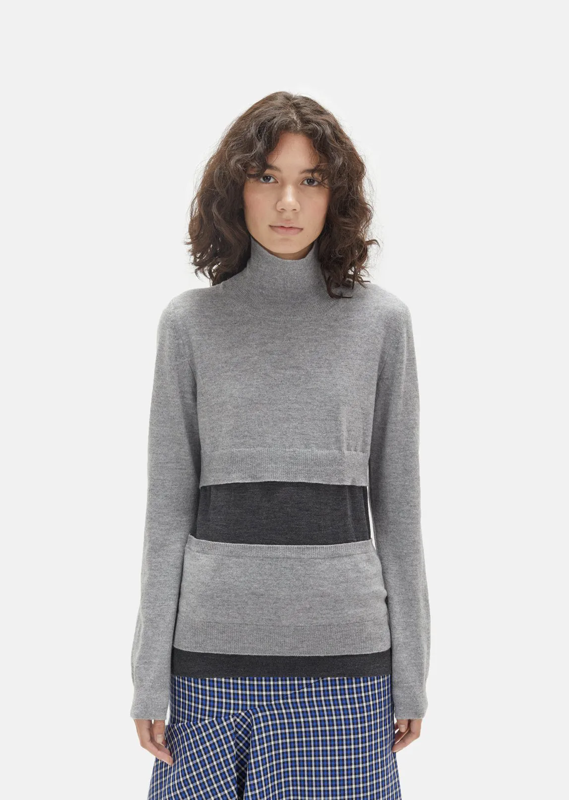 Cashmere Silk Turtleneck Sweater