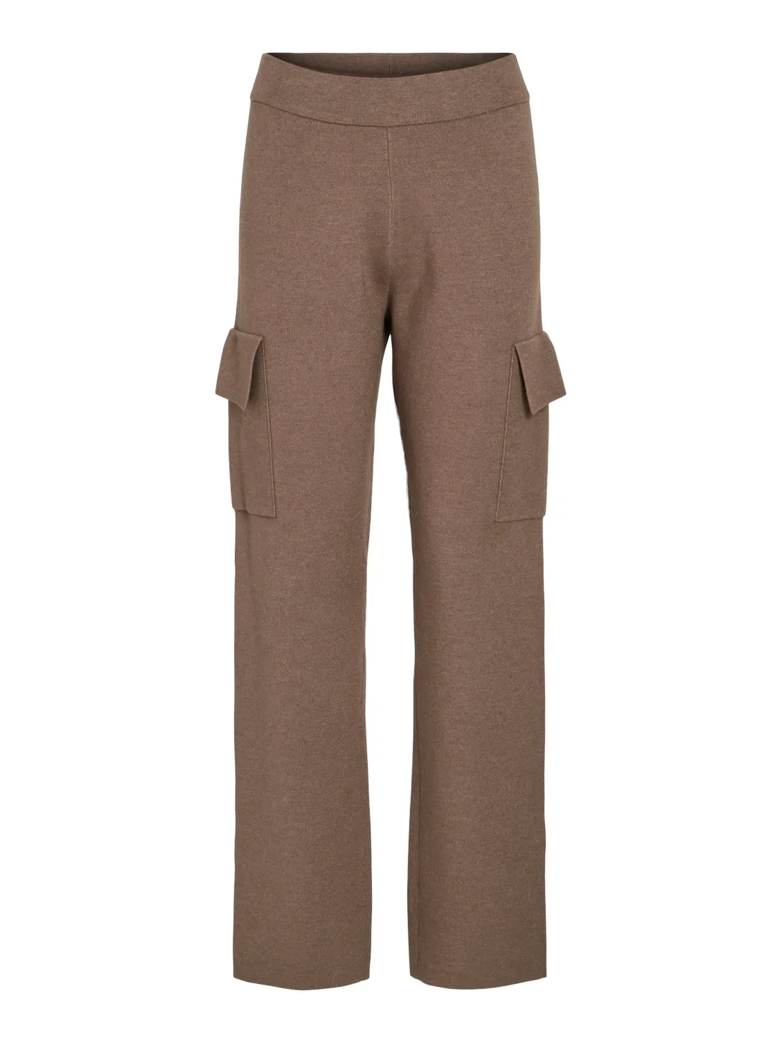 Cassie Cargo Knit Pants (Dark Natural Melange)