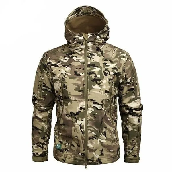 Clothing Autumn Men's Military Camouflage Fleece Jacket Army Tactical Clothing  Multicam Male Camouflage Windbreakers