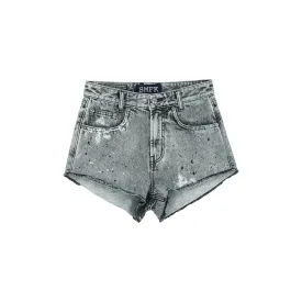 Compass Straight Leg Shorts Gray