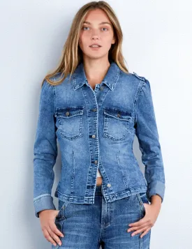 Cuffed Denim Jacket