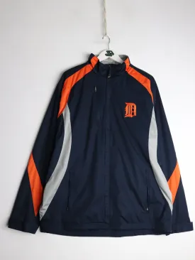 Detroit Tigers Windbreaker Mens XL Blue MLB