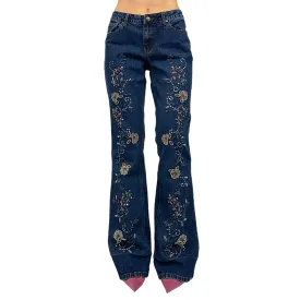 Embellished Denim Flares (M)