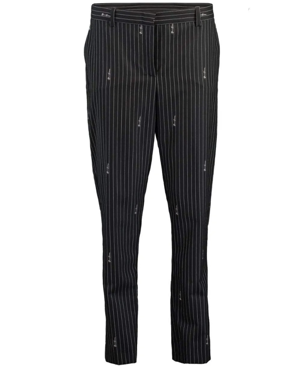 Embroided Gianni Versace Pinstripe Trouser