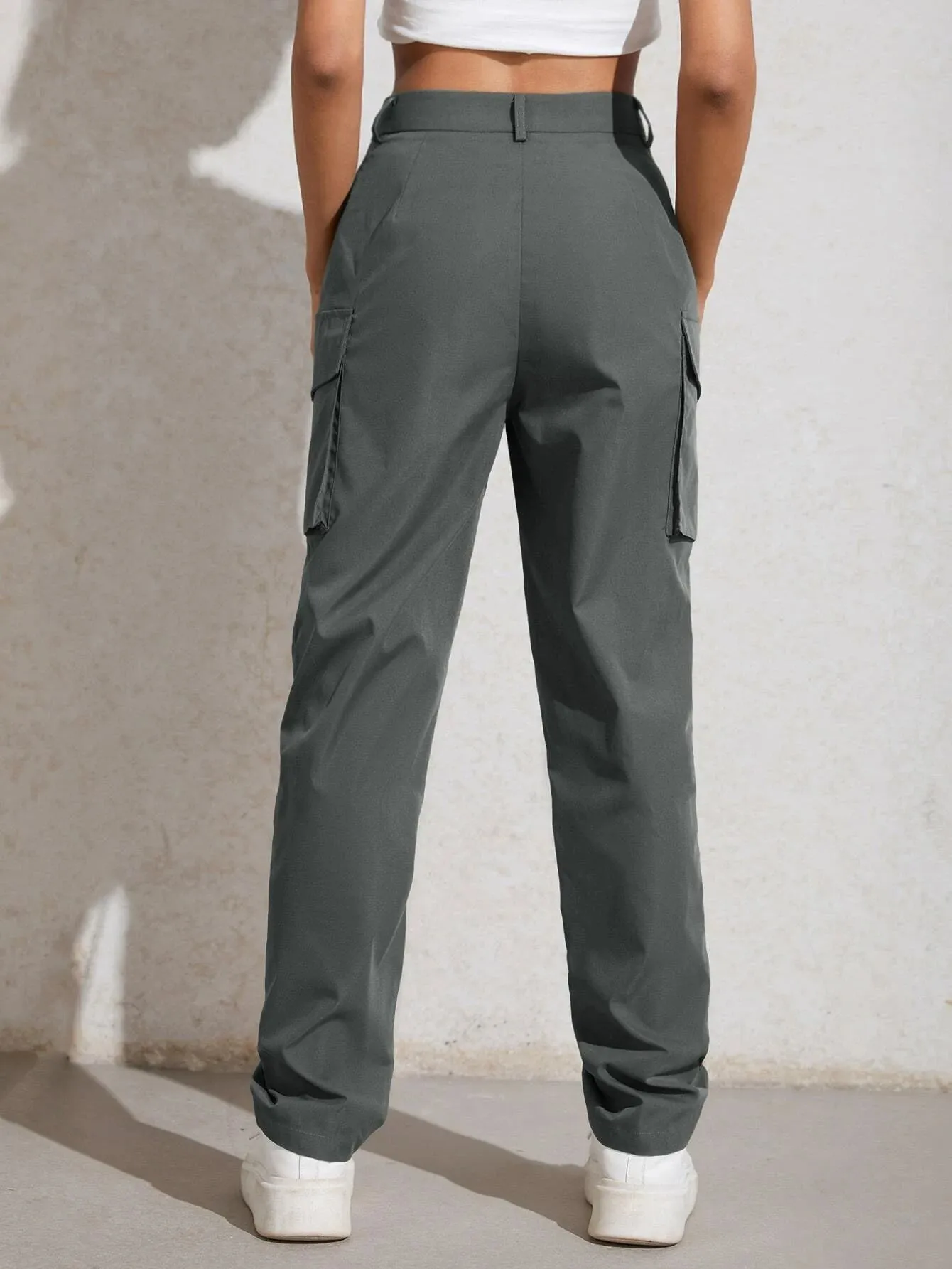 Flap Pocket Zip Cargo Pant