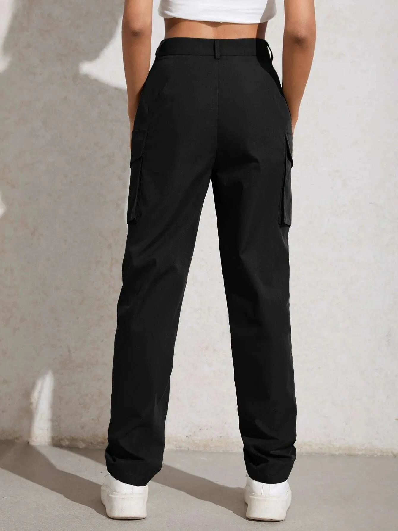 Flap Pocket Zip Cargo Pant