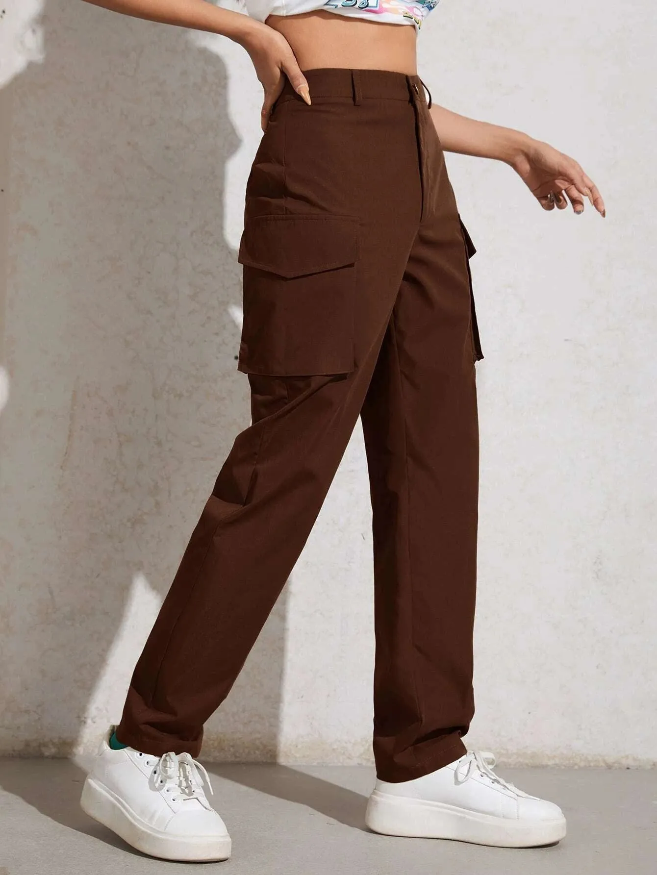 Flap Pocket Zip Cargo Pant