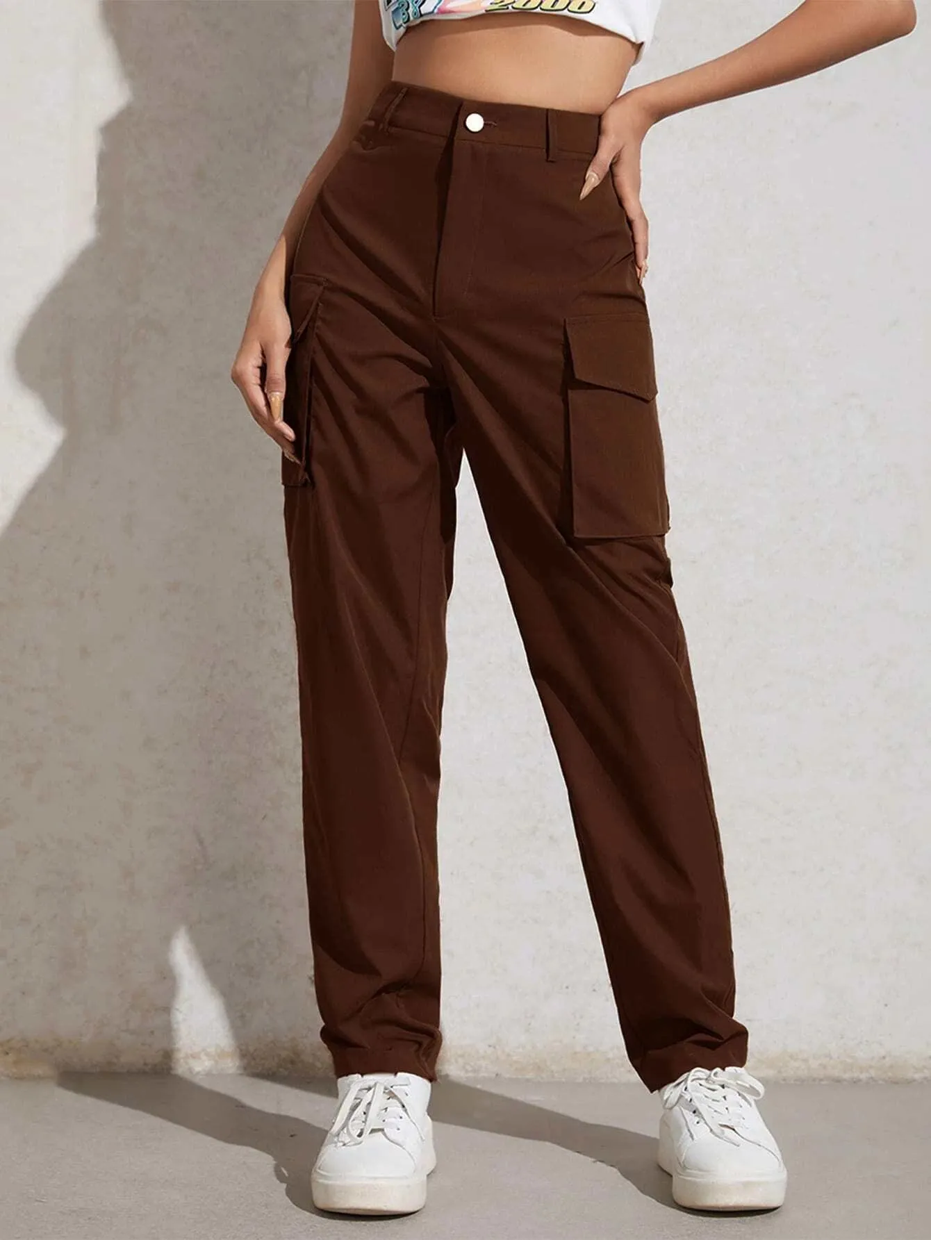 Flap Pocket Zip Cargo Pant