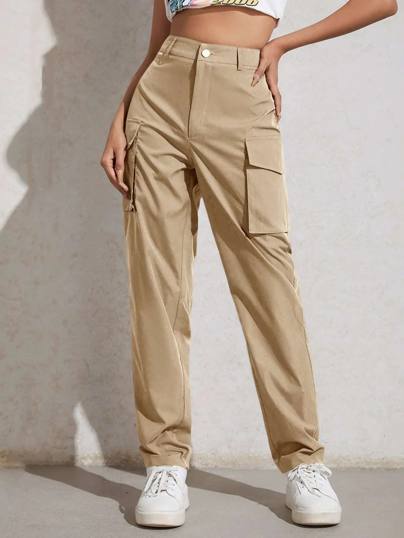 Flap Pocket Zip Cargo Pant