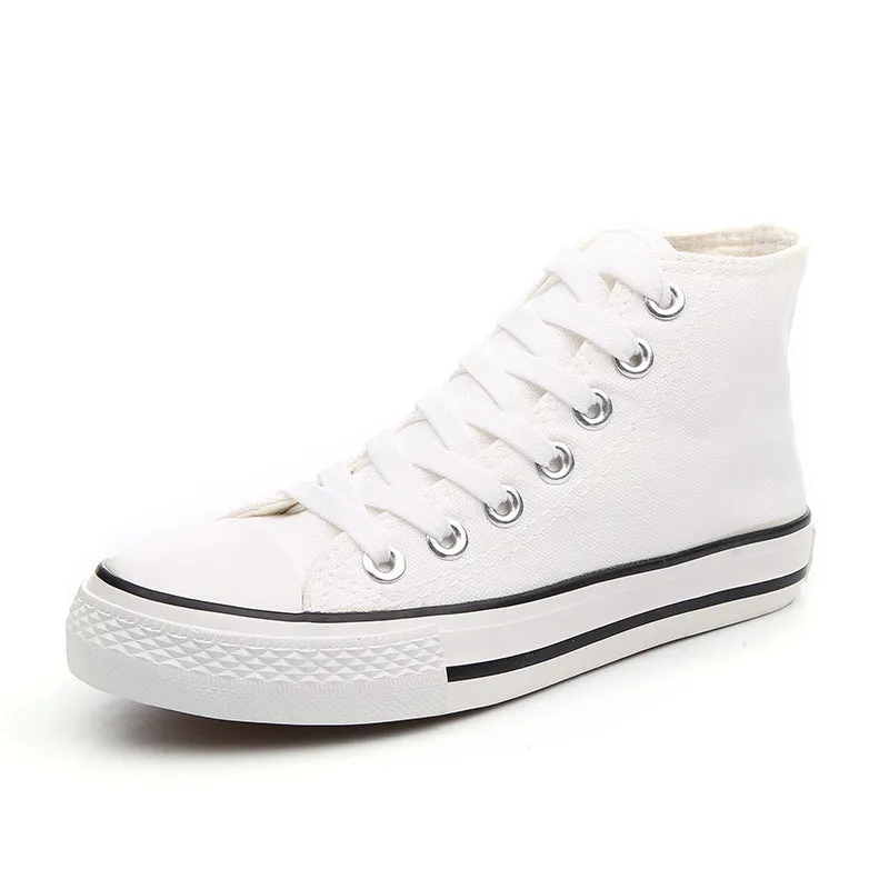 Flat-soled canvas shoes - Women's shoes