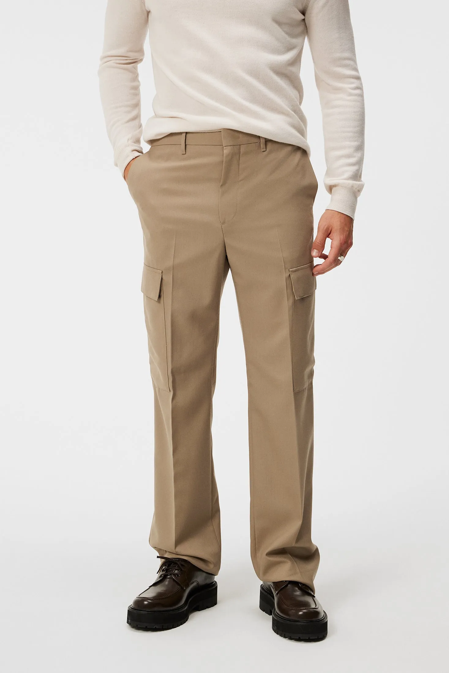 Haij Wool Cargo Pants / Butternut