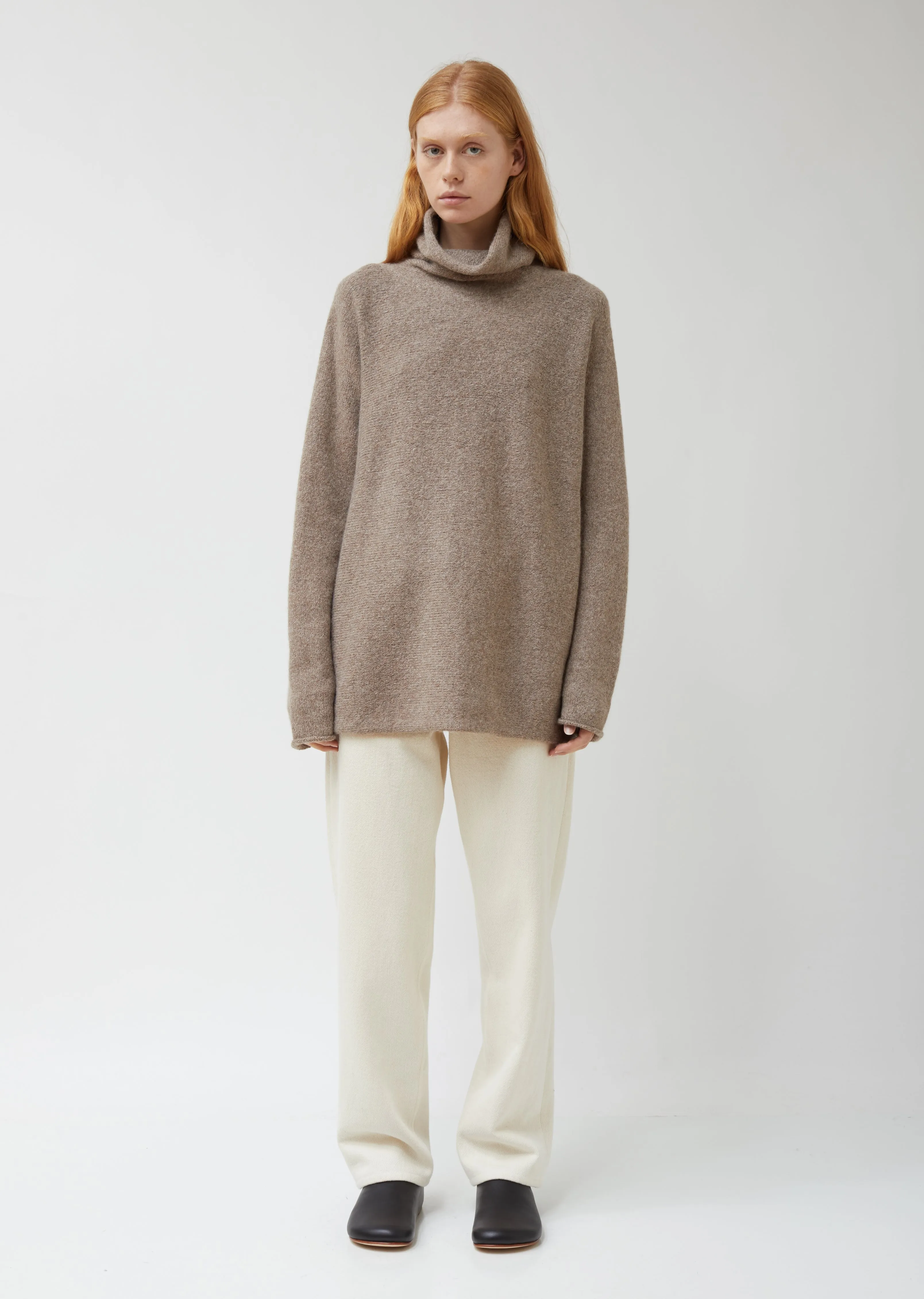 Horizontal Cowlneck Sweater