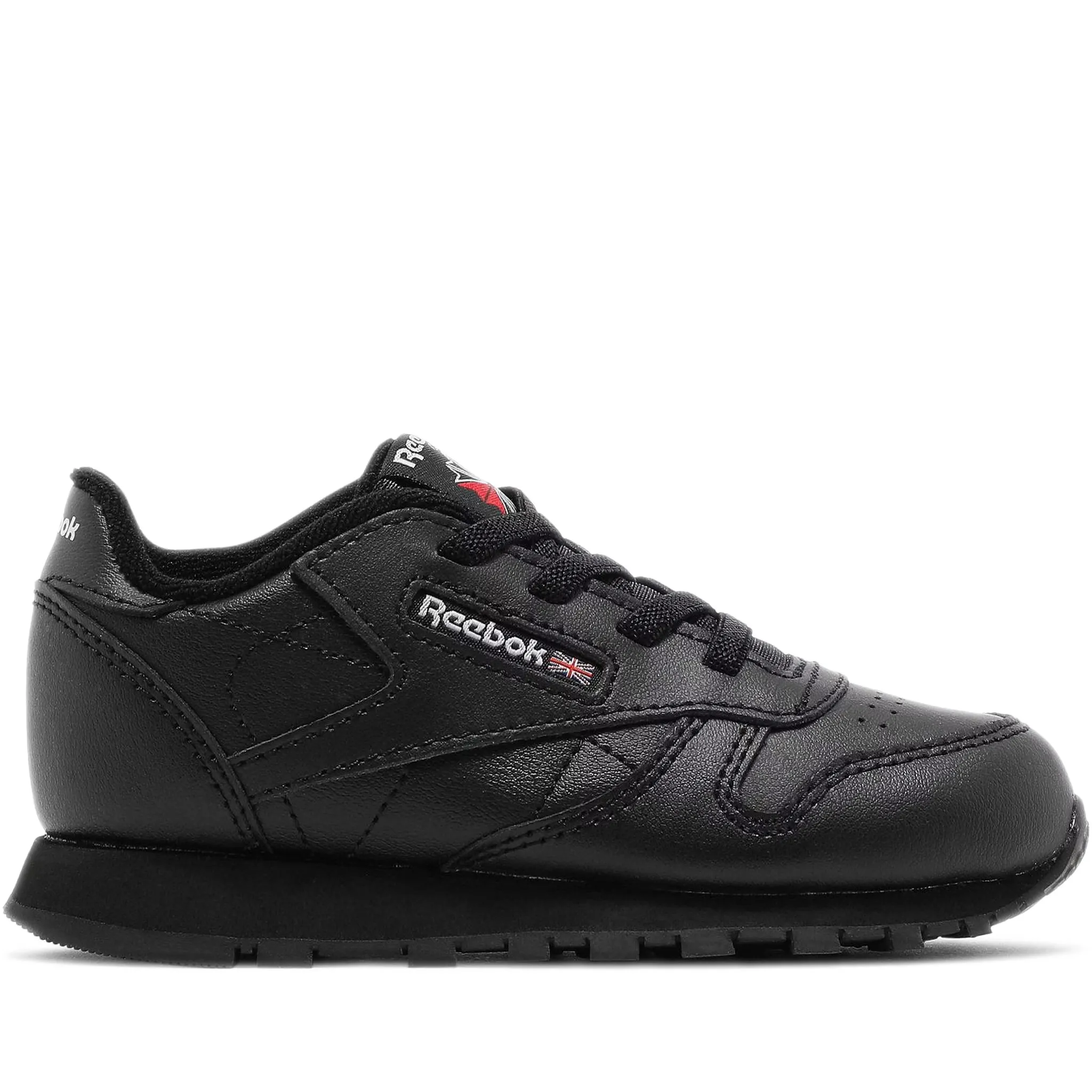 Infants Reebok Classic Leather Shoes - Core Black / Core Black / Core Black