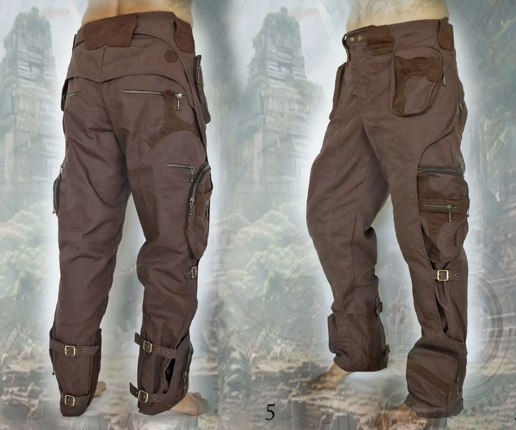 Inventor Pants ~ futuristic apocalyptic cyber tech wear