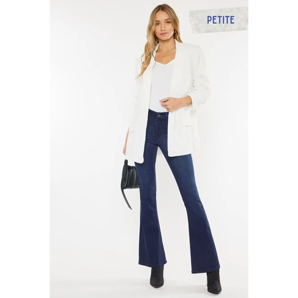 Kancan Dark Petite Flares Mid Rise !!! - 10% off