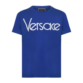 Kids Versace Embroidered Logo T-Shirt