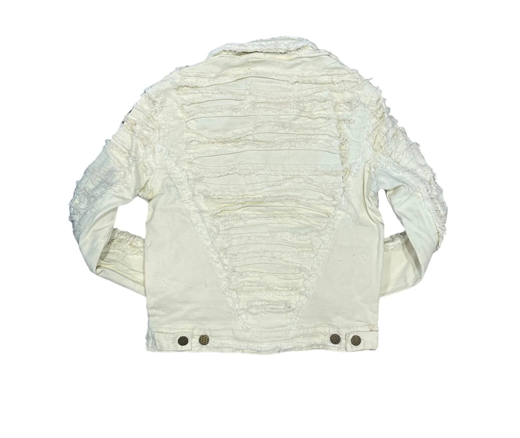 Kloud9 'Raw Edge Trim' Denim Jacket (Cream) J23522J