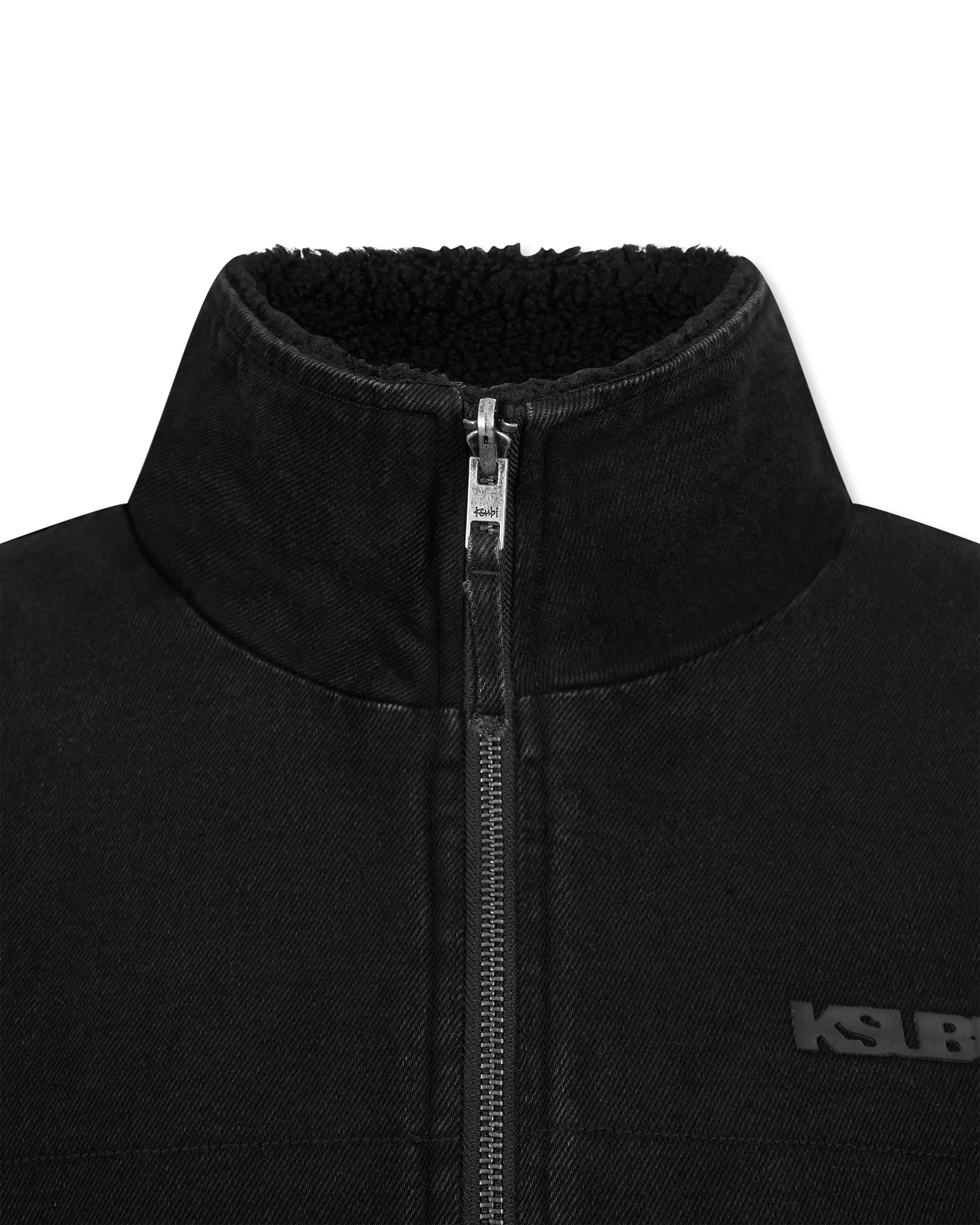 Ksubi Jeans Reversible Denim & Fleece Kraftwerk Puffer Jacket