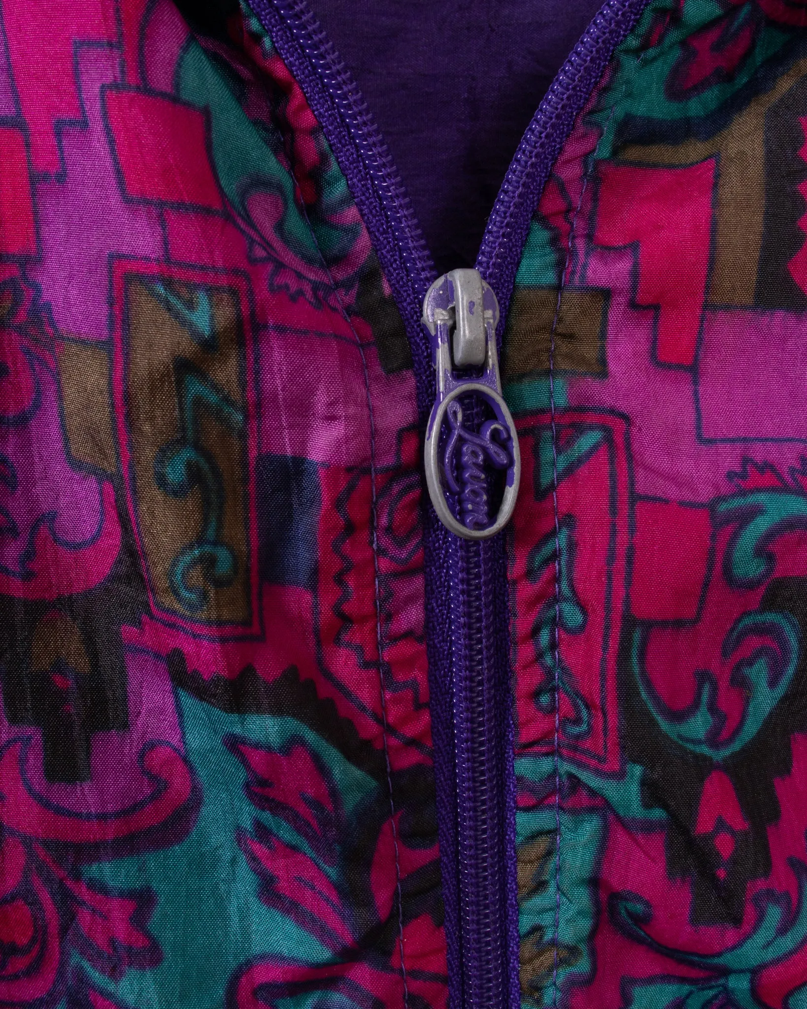 Lavon Purple Oriental Windbreaker