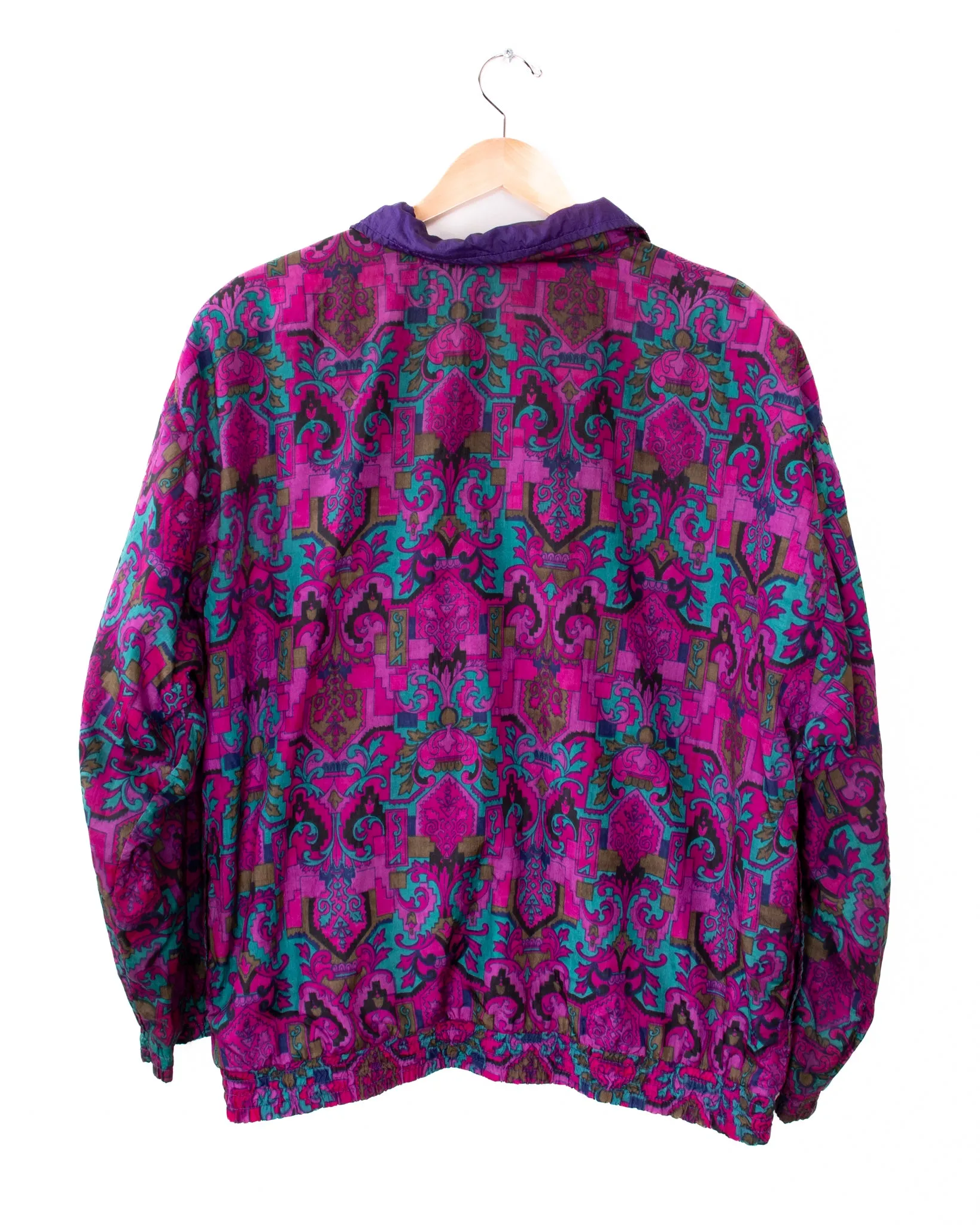 Lavon Purple Oriental Windbreaker