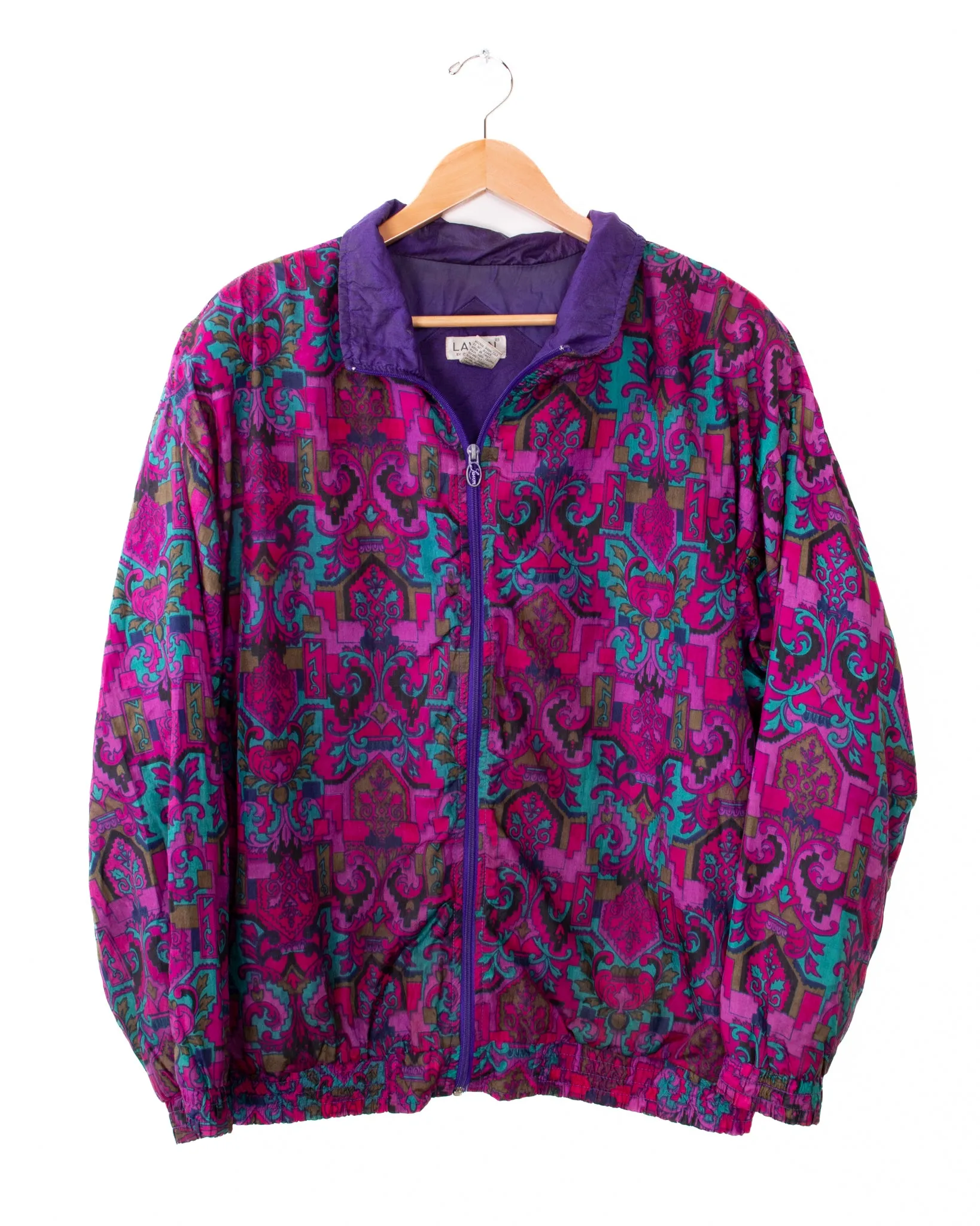 Lavon Purple Oriental Windbreaker