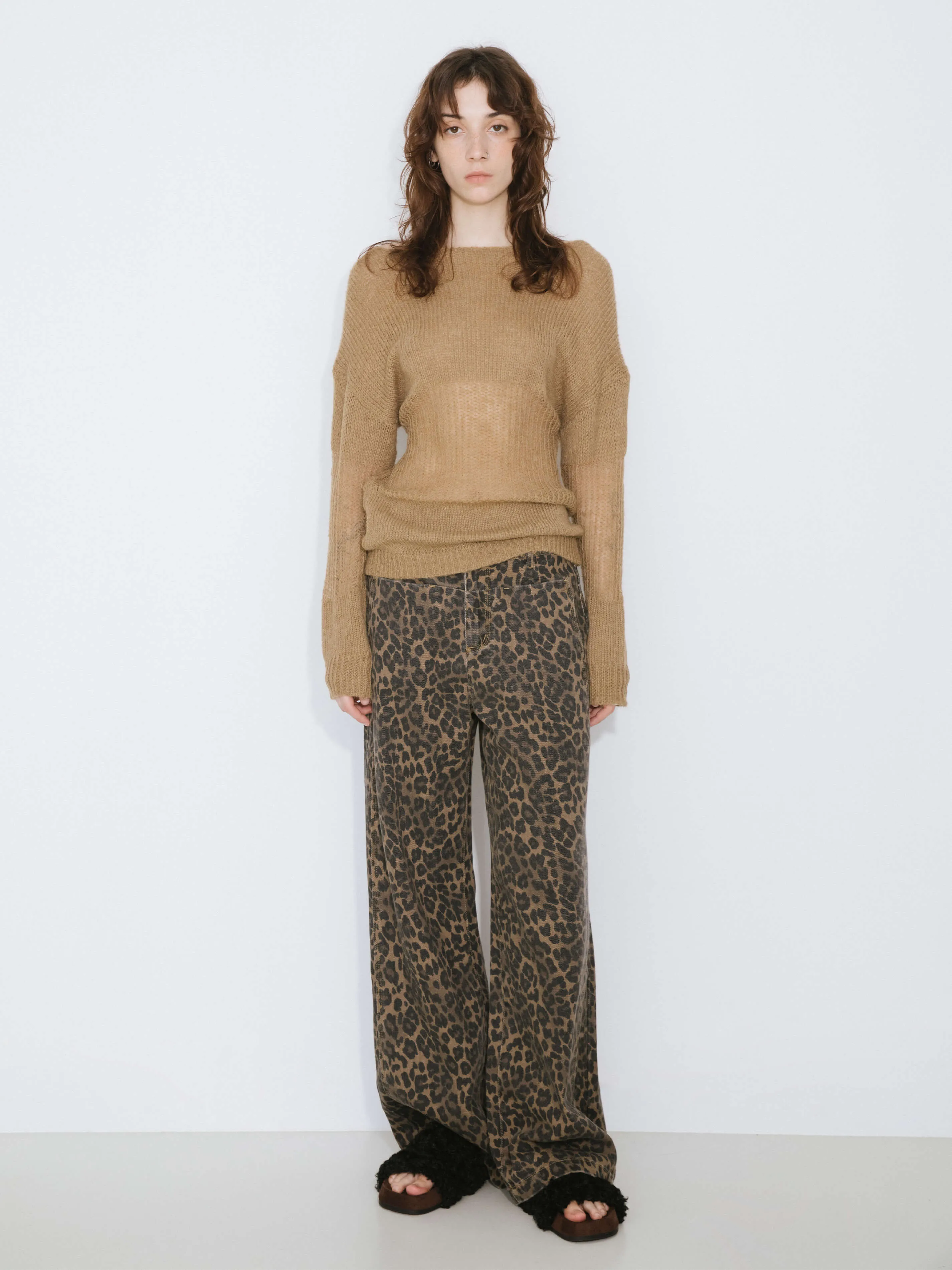 Leopard Wide Leg Denim Jeans(PRE-SALE_GET BY JAN 24th)