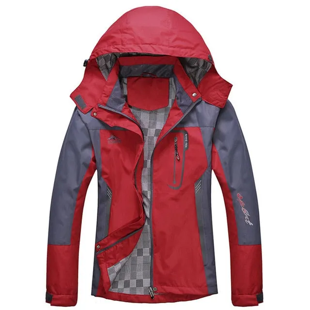 Men Spring Autumn Outdoor Hiking Jackets Waterproof Windbreaker Climbing Camping Trekking Rain Coat