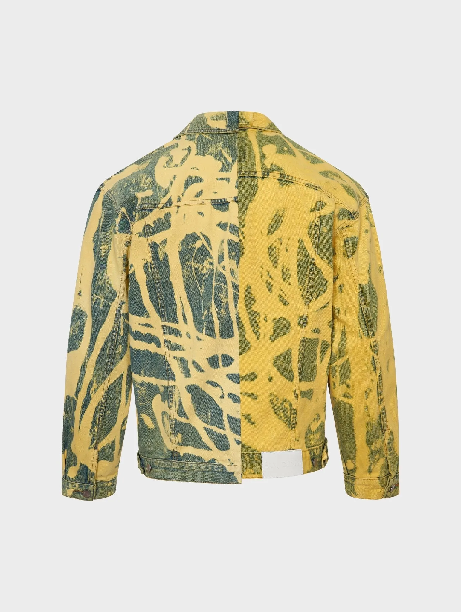 Men's Classic Denim Jacket Bleach Yellow