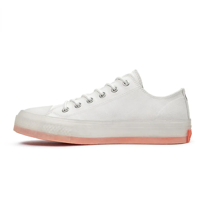 Men's Transparent Jelly Canvas Sneaker Vulcanized Shoe