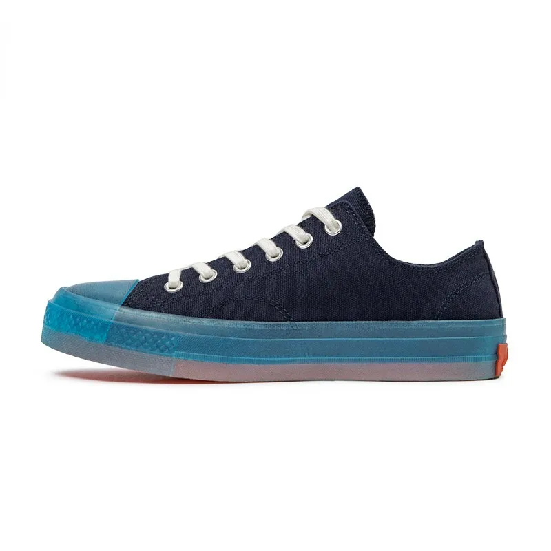 Men's Transparent Jelly Canvas Sneaker Vulcanized Shoe