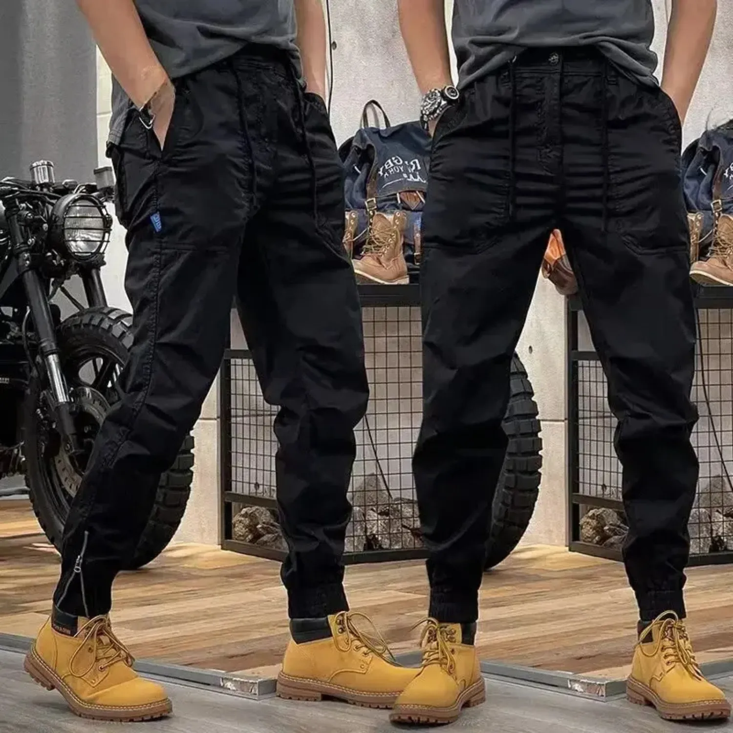 Men's Ultra-Thin Multi-Pocket Cargo Pants with Drawstring Waist | Perfect for All Seasons