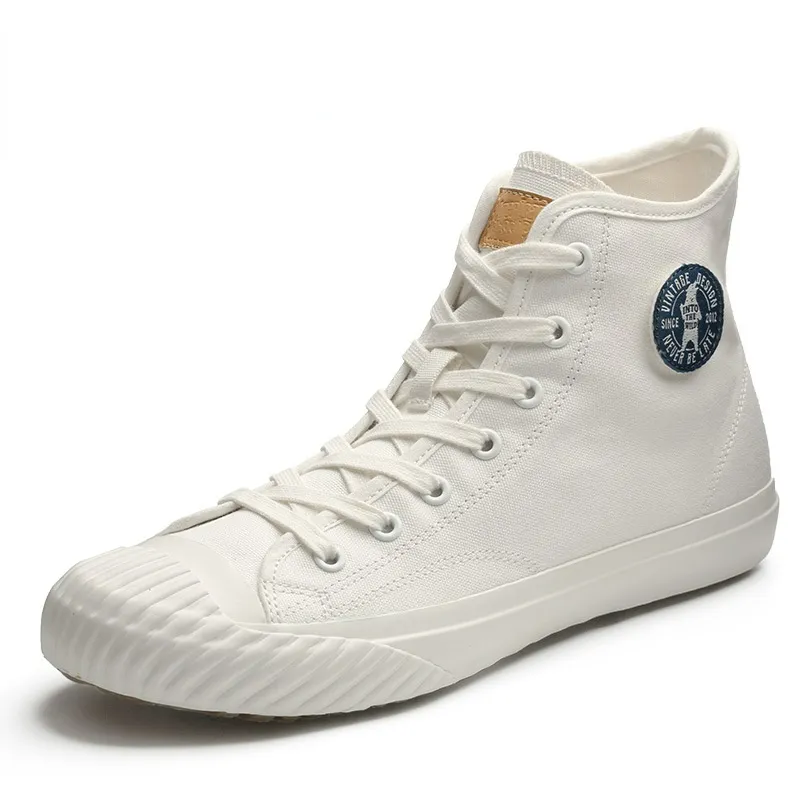 Men's Vintage High Top Canvas Sneaker Vulcanized Shoe