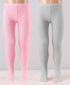 Mustang Combo Of 2 Cotton Blend Stockings: Pink & Grey