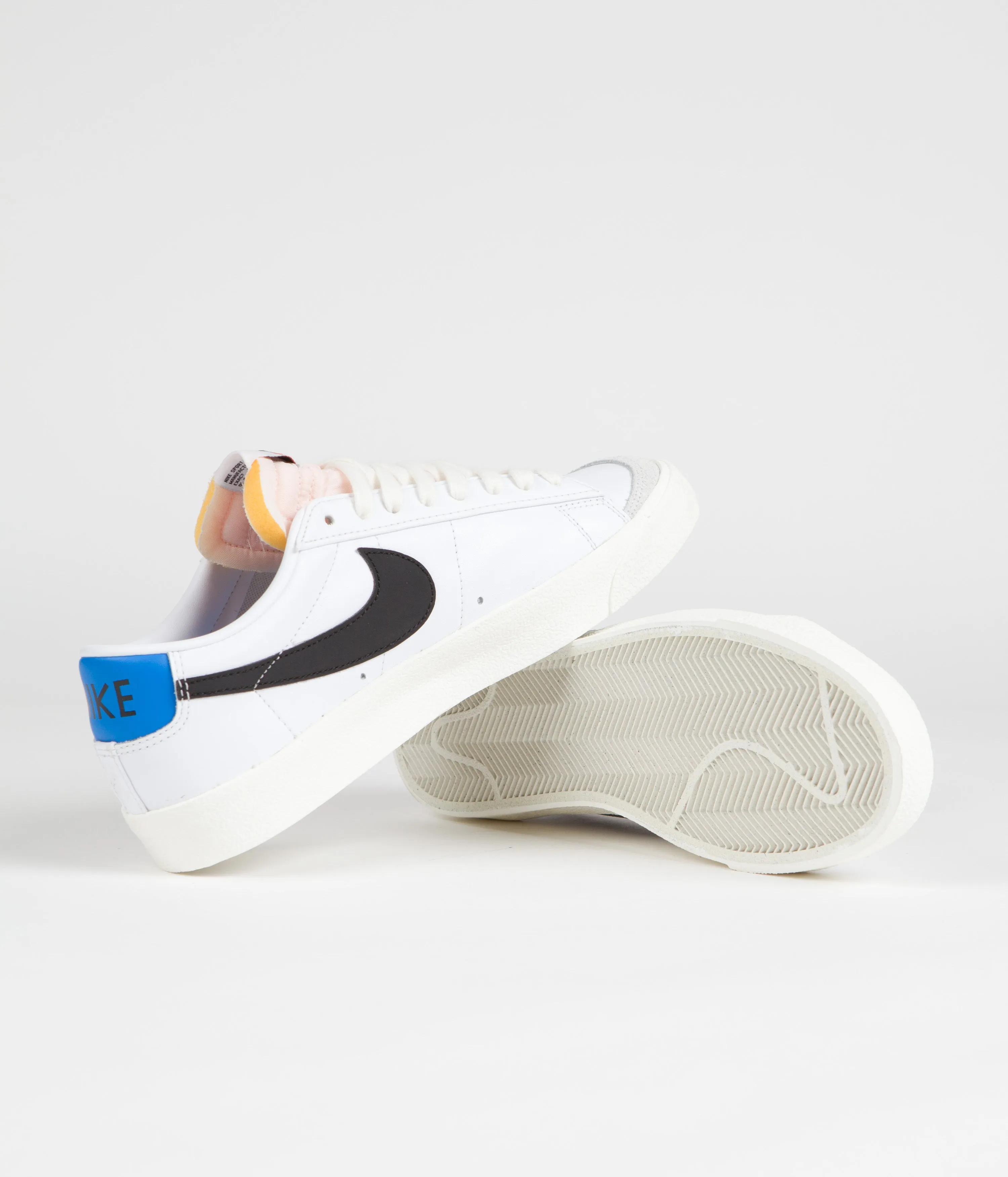 Nike Blazer Low '77 Vintage Shoes - White / Black - Light Photo Blue - Sail