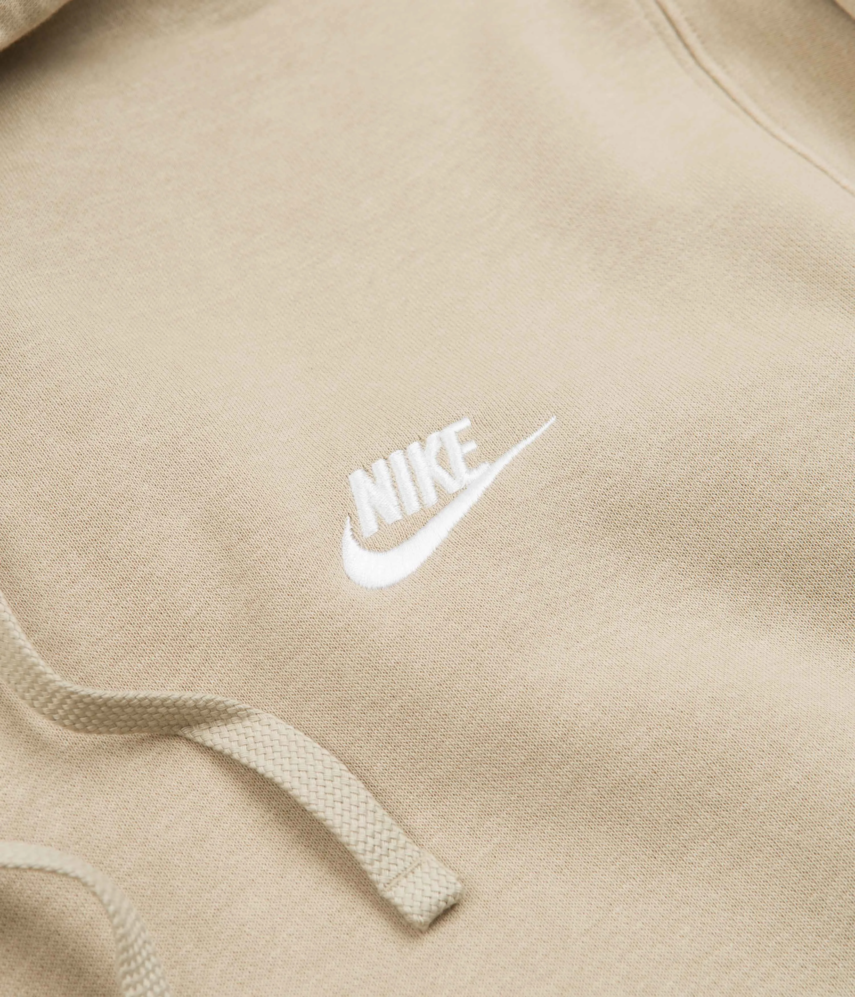 Nike Club Fleece Hoodie - Limestone / Limestone / White