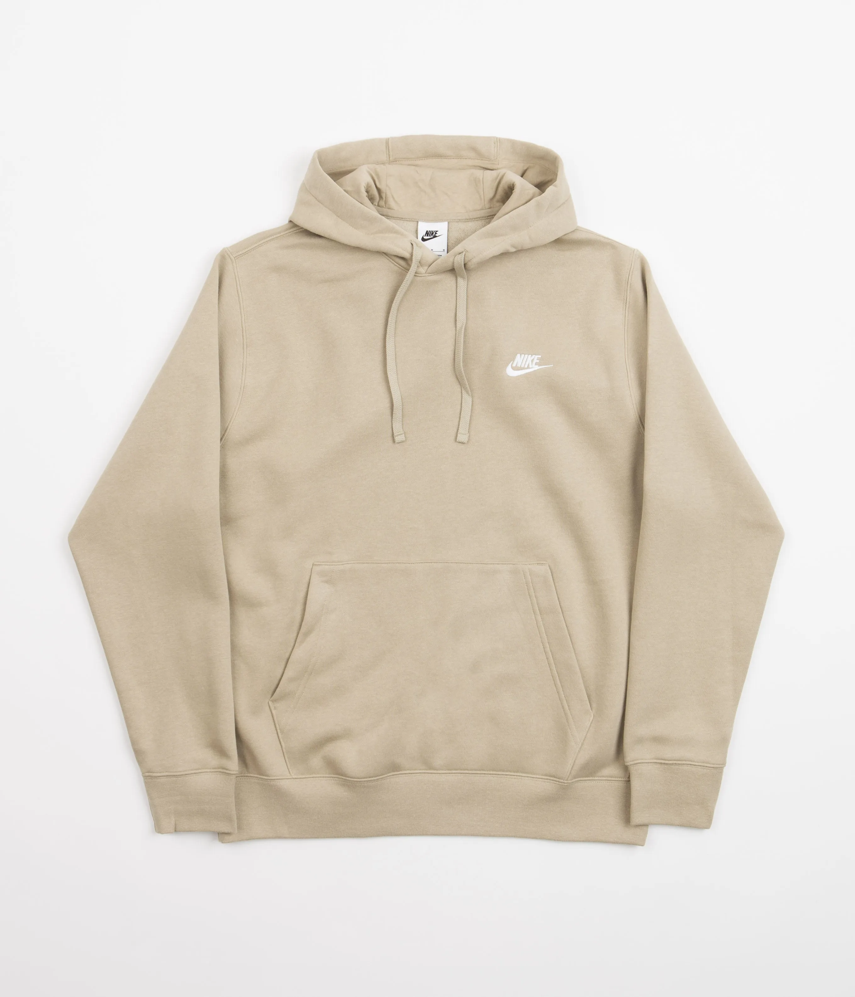 Nike Club Fleece Hoodie - Limestone / Limestone / White